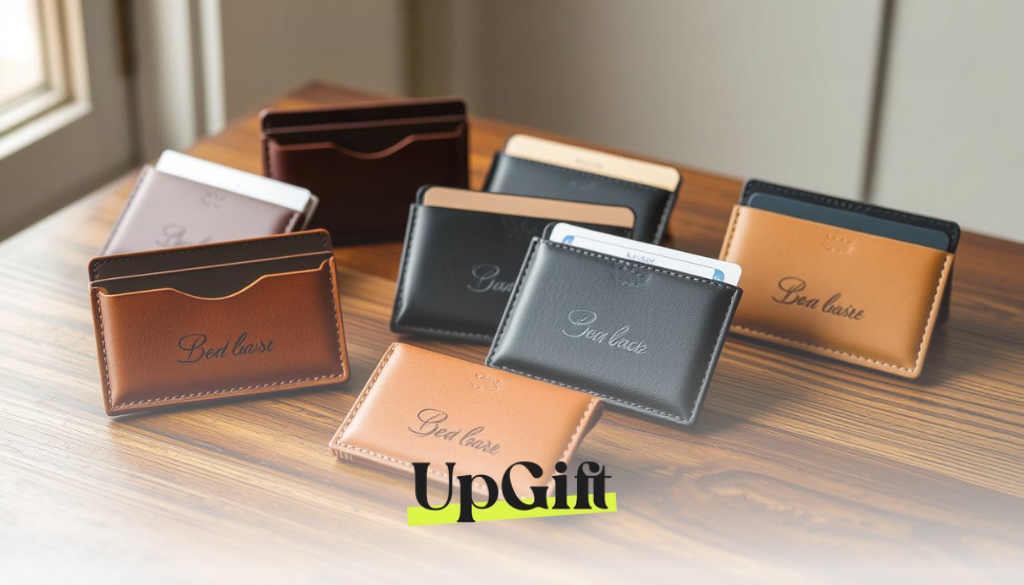 Customised leather card holder