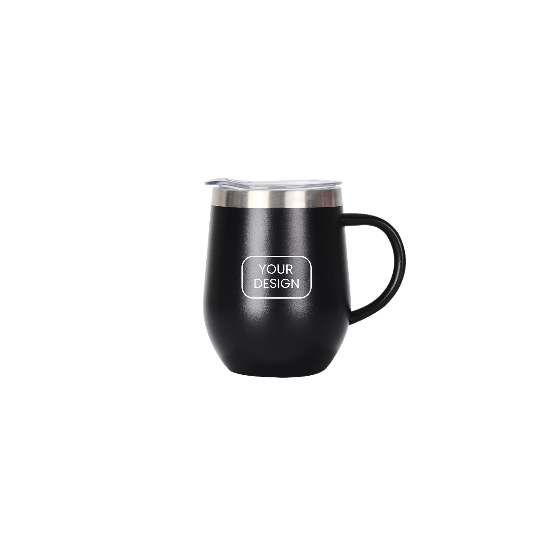 12oz Sleek Stainless Steel Vacuum Tumbler with Handle