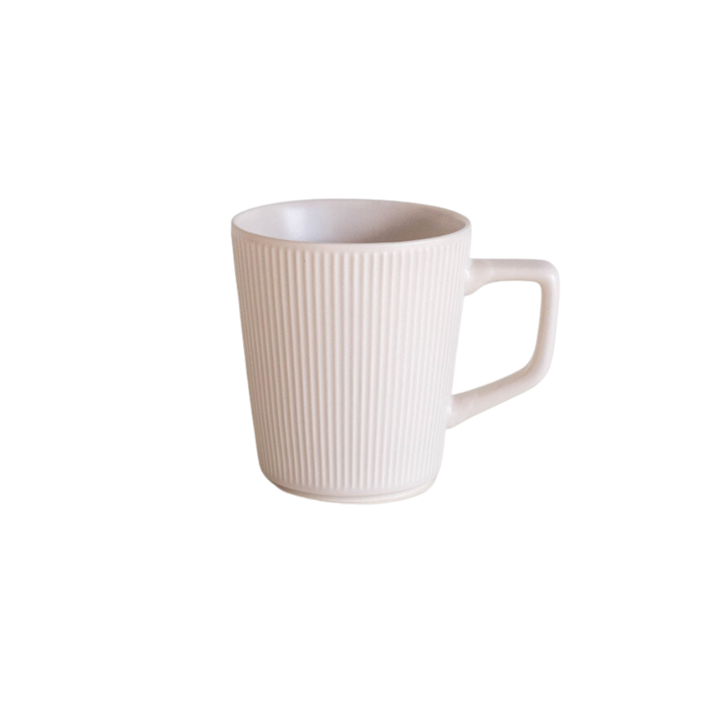 Embossed ceramic cup