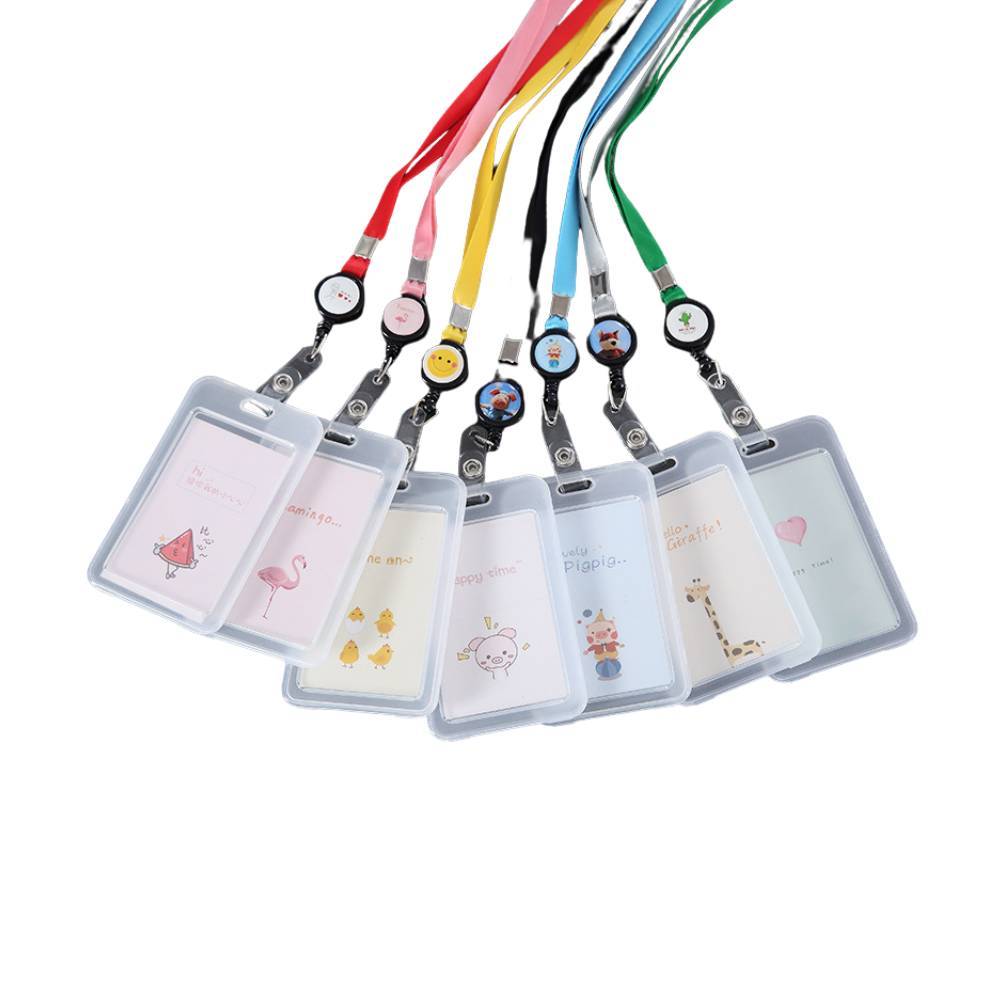 Transparent hard plastic card holder