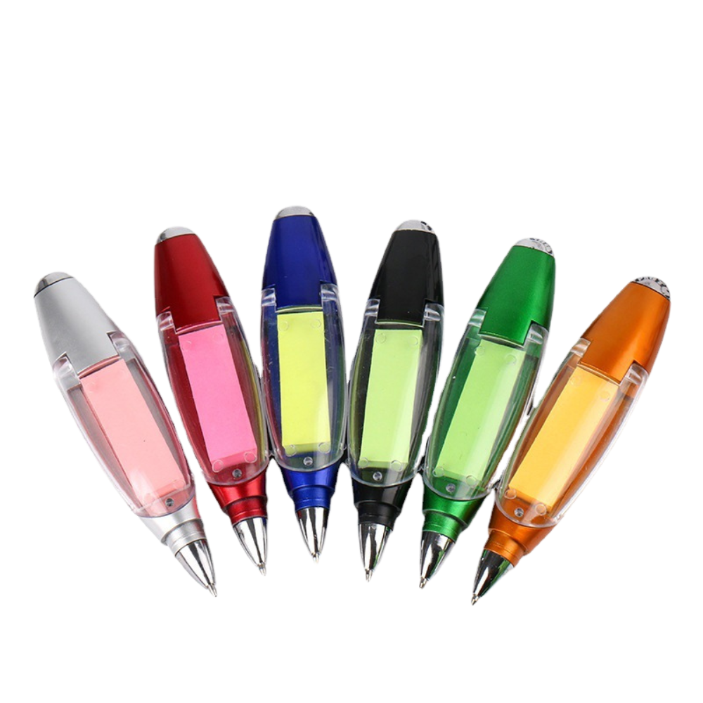 Multi-function note advertising pen