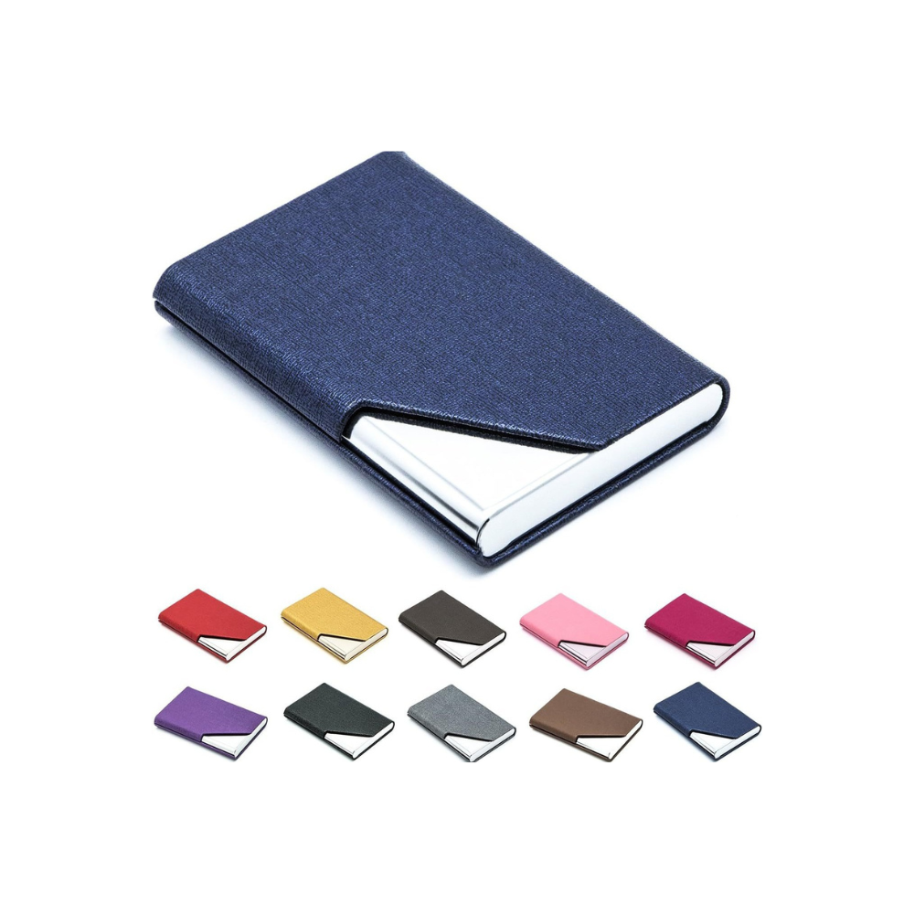 Stainless steel PU card holder