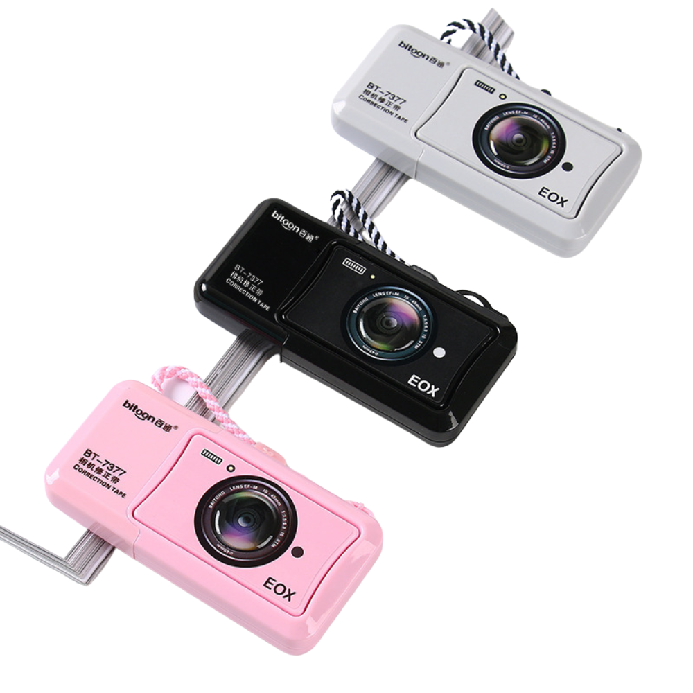 Camera correction tape