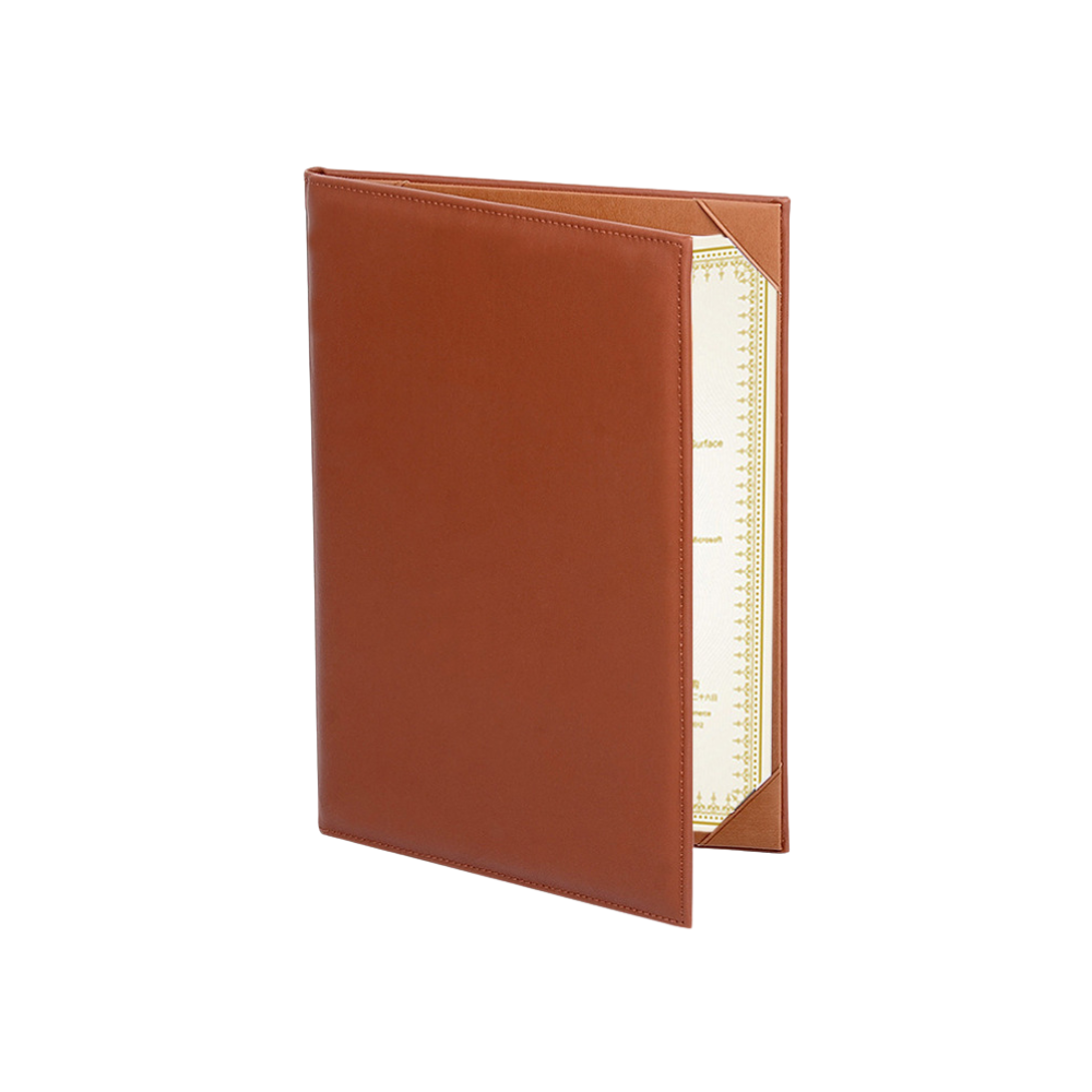A4 Leather certificate folder