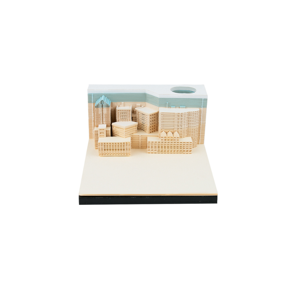3D paper sculpture memo pad