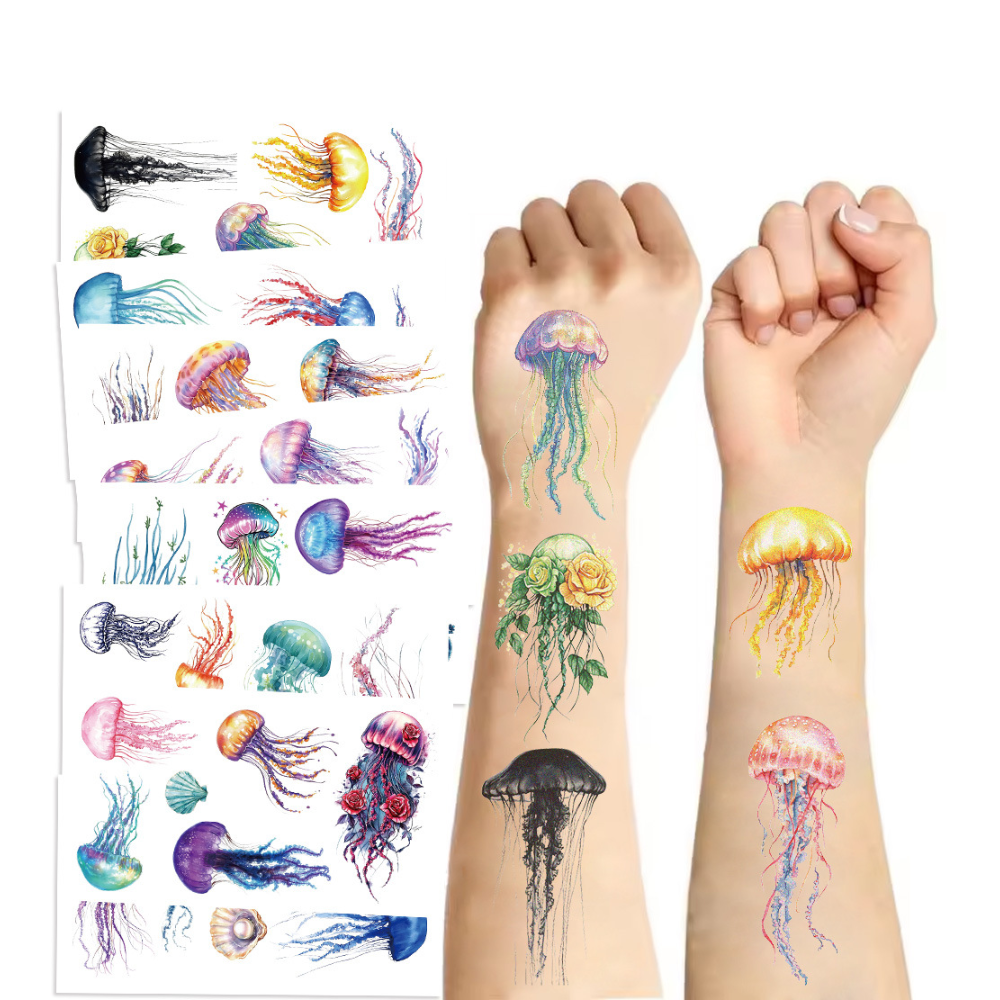 Customized cartoon animal tattoo stickers