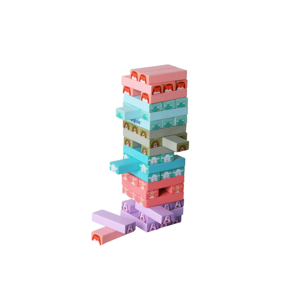 Colorful jenga