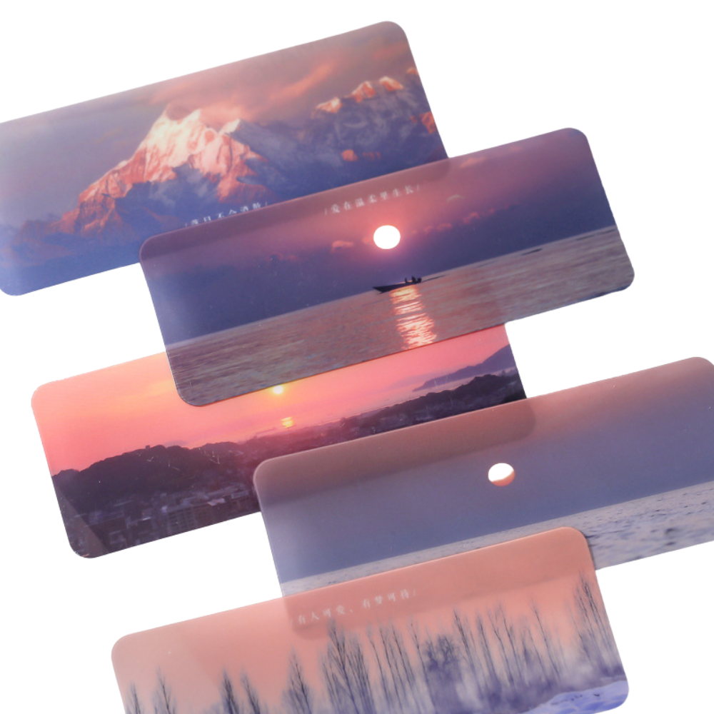 PVC transparent effect bookmark
