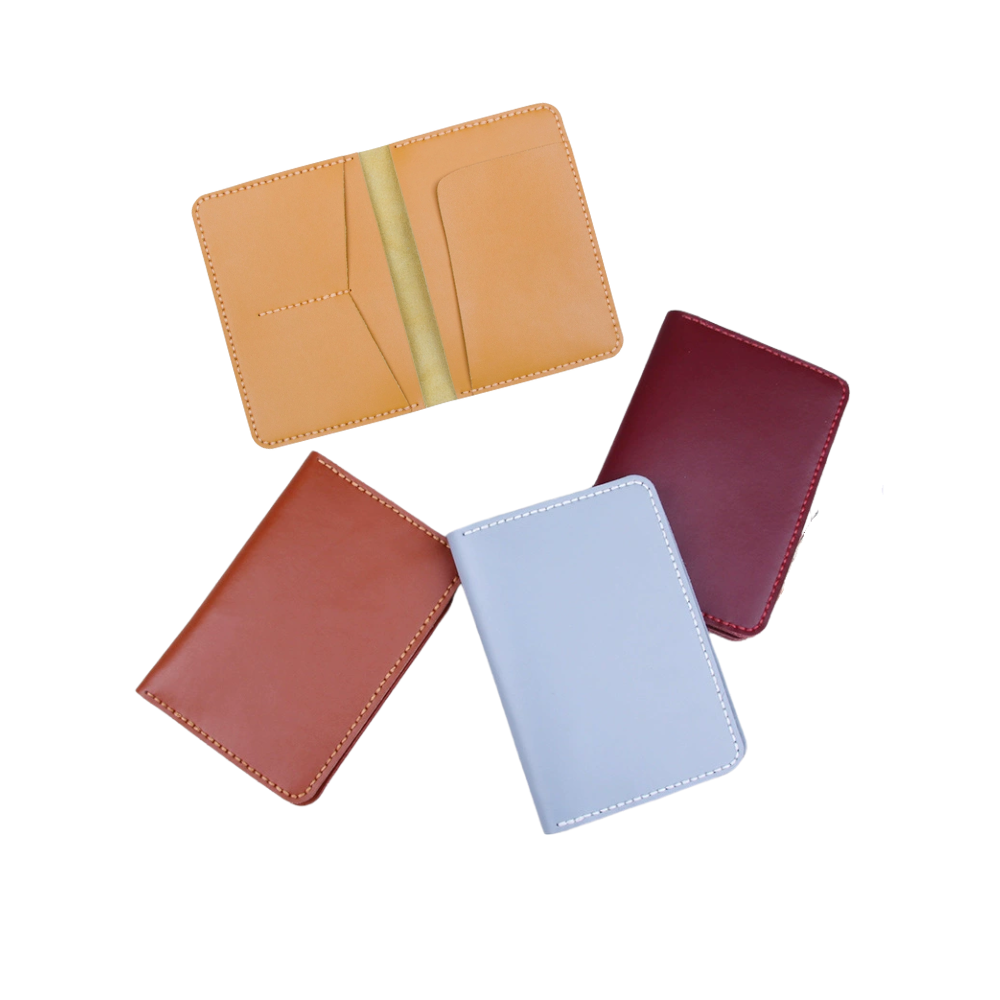 Cow leather passport holder