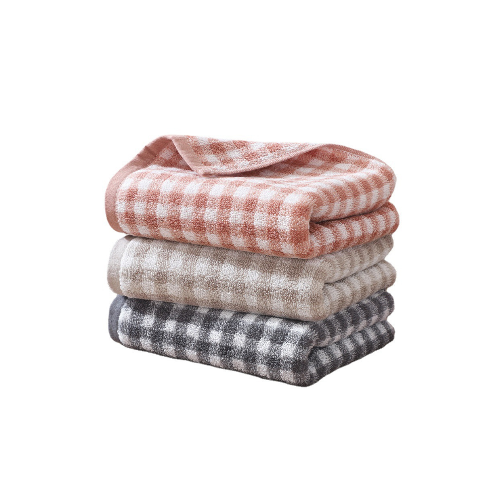 Cotton plaid towel