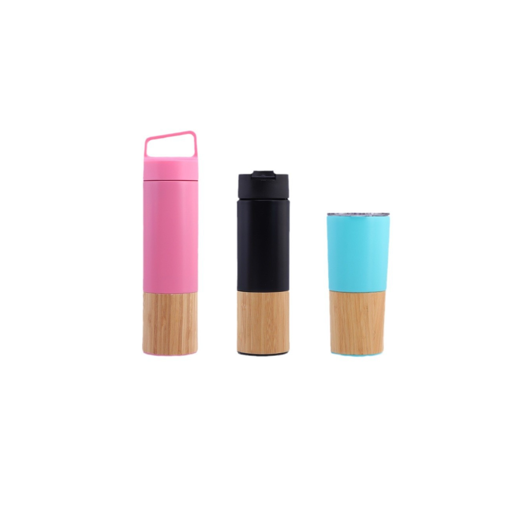 Bamboo Shell Portable Insulated Cup
