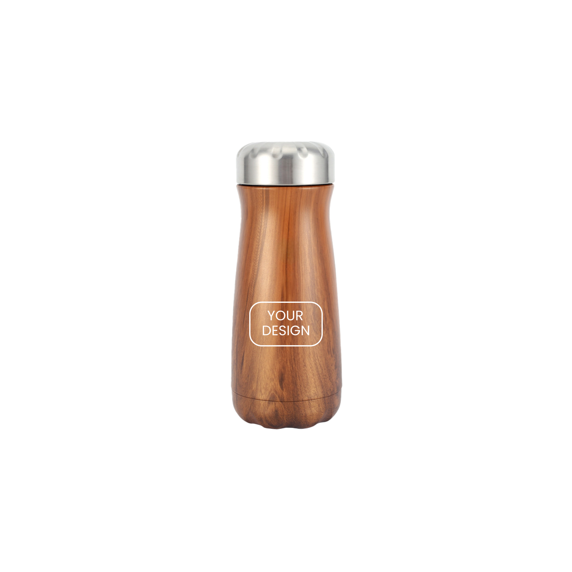 Wood Grain 304 Stainless Steel Bottle Travel Mug