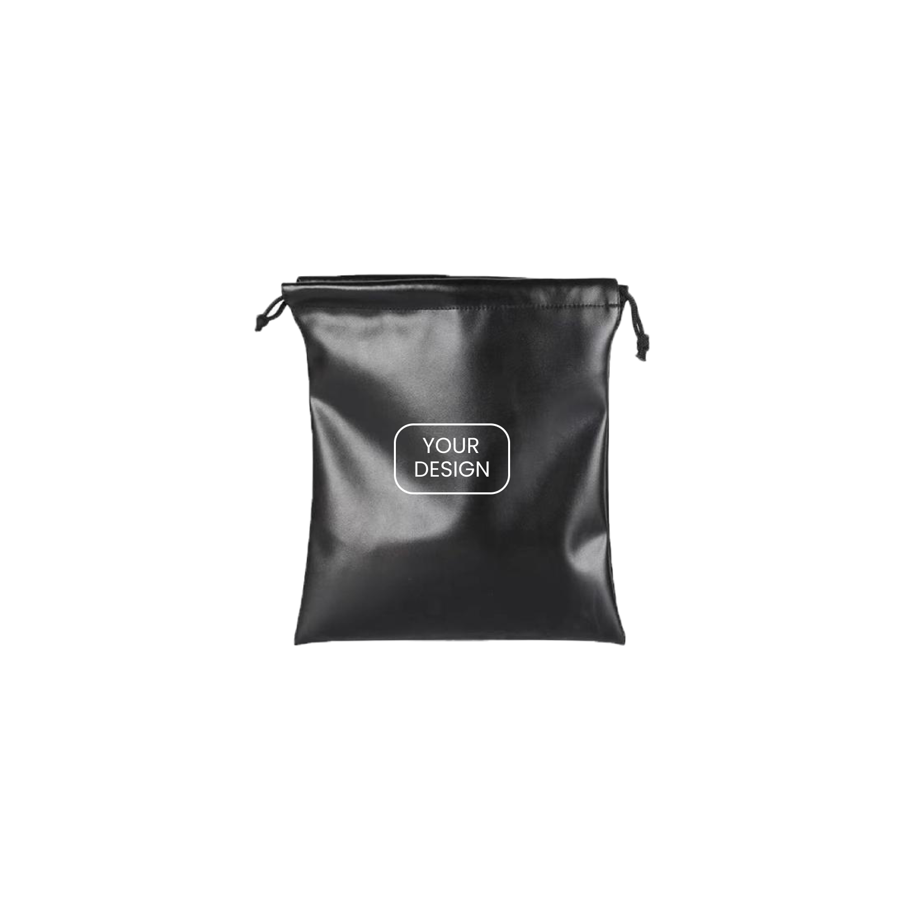 Waterproof PU Leather Drawstring Pouch