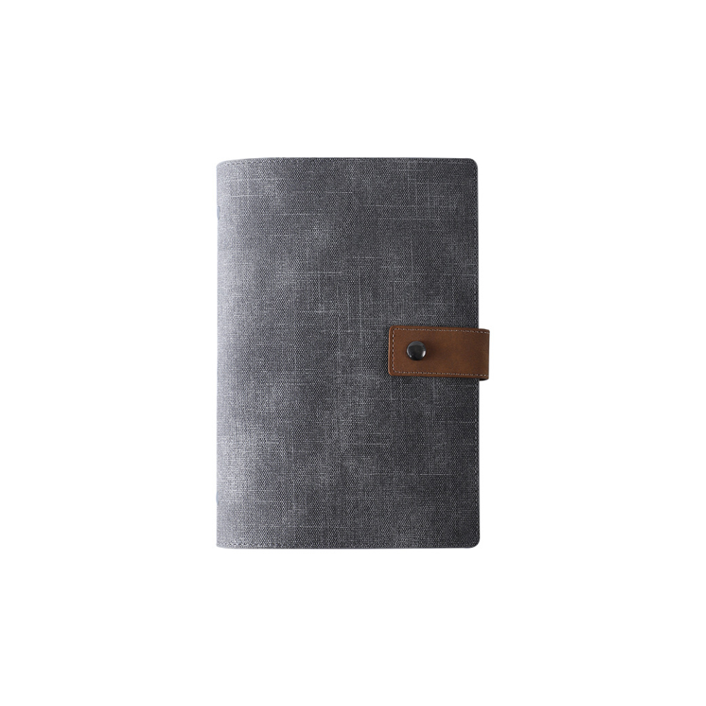 Canvas leather loose-leaf notebook